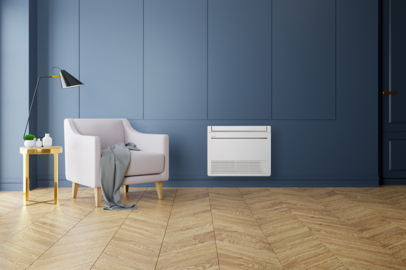 L'entreprise Les climaticiens toulousains installe une climatisation Mitsubishi Electric console dans l'appartement d'un couple
